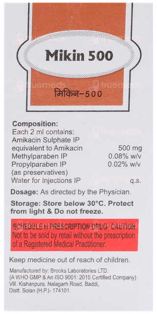 Mikin 500 Injection 2Ml